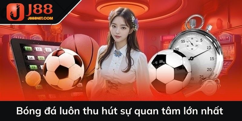 Bóng đá luôn thu hút sự quan tâm lớn nhất